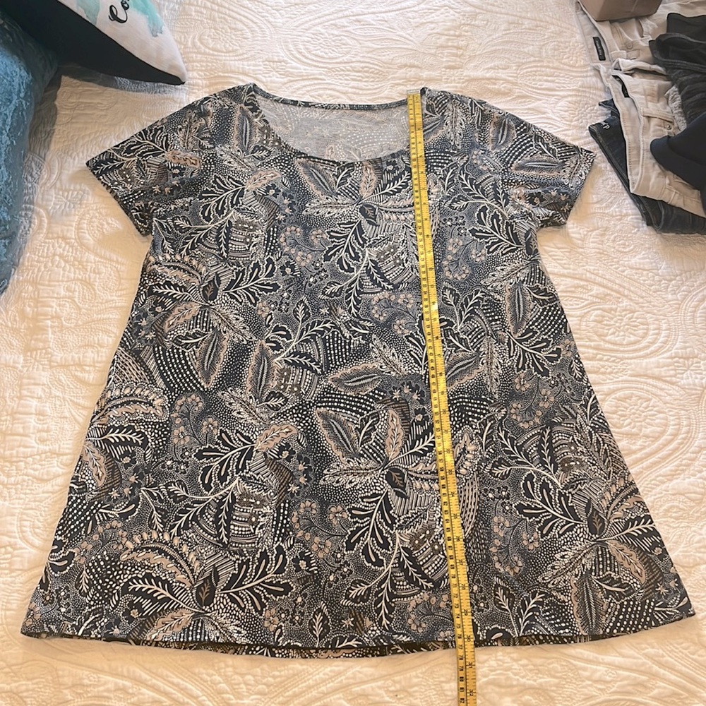 PURE JILL Scoop Neck Elliptical Tee